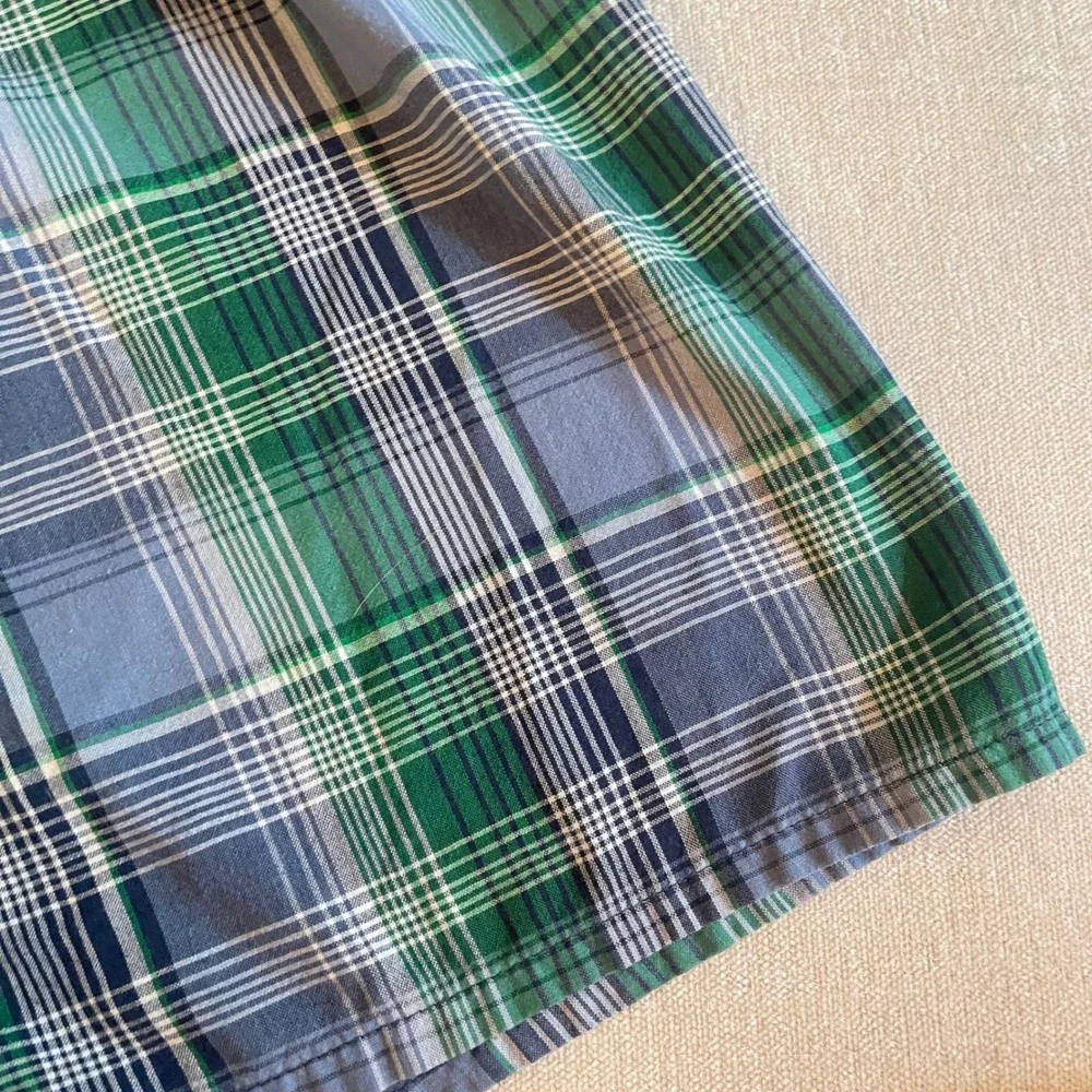 VTG Hanes Cotton Full Cut Boxer Short Men Large Boxers Comfort Flex Stripe Plaid